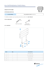 Aspire ComfiMotion Activ Care Side Extendable Bed Rail Installation Guide